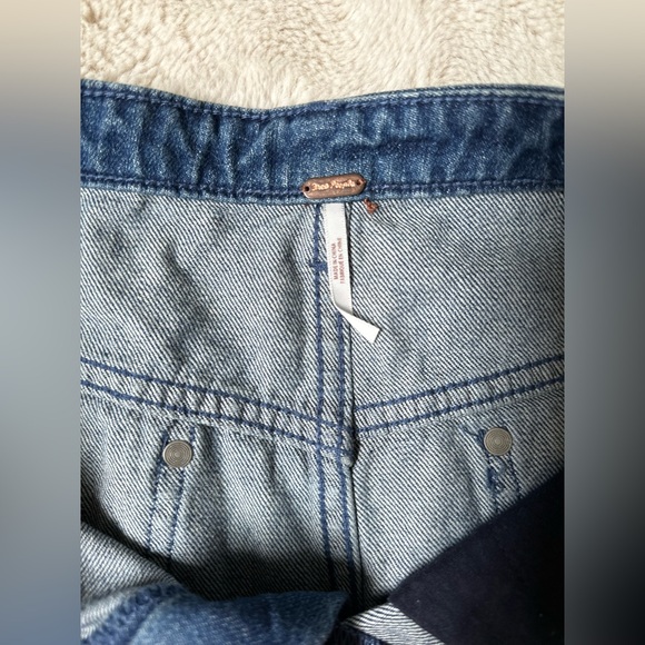 Free People Rhinestone Denim Mini Skirt - Picture 7 of 9